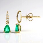 Orecchini in oro con Smeraldo Zambia AAA (CIRARI)
