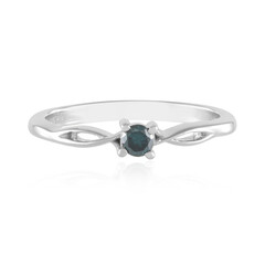 Zilveren ring met een I2 Blauwe Diamant
