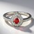 Anello in argento con Rubino Malawi