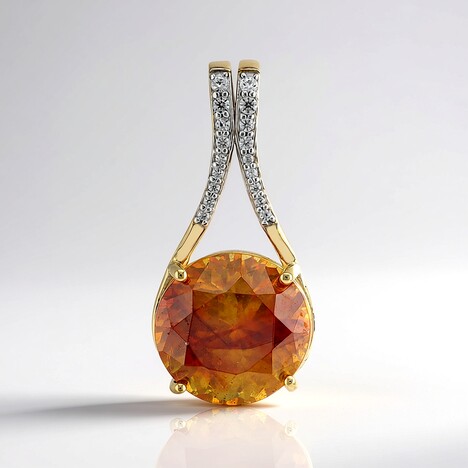 Pendentif en or et Sphalérite