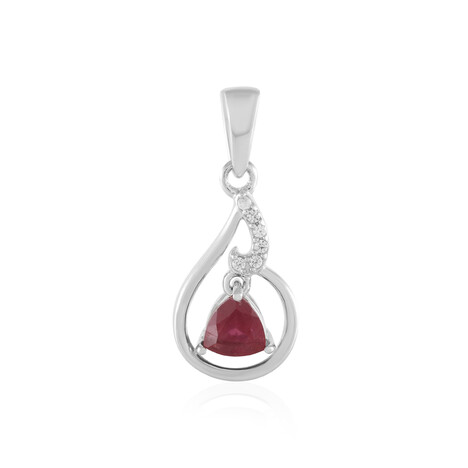 Pendentif en argent et Rubis de Madagascar