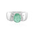 Bague en argent et Fluorite verte