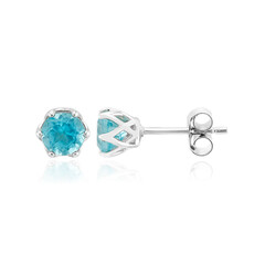 Orecchini in argento con Apatite Blu