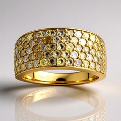 Bague en or et Diamant fancy SI2