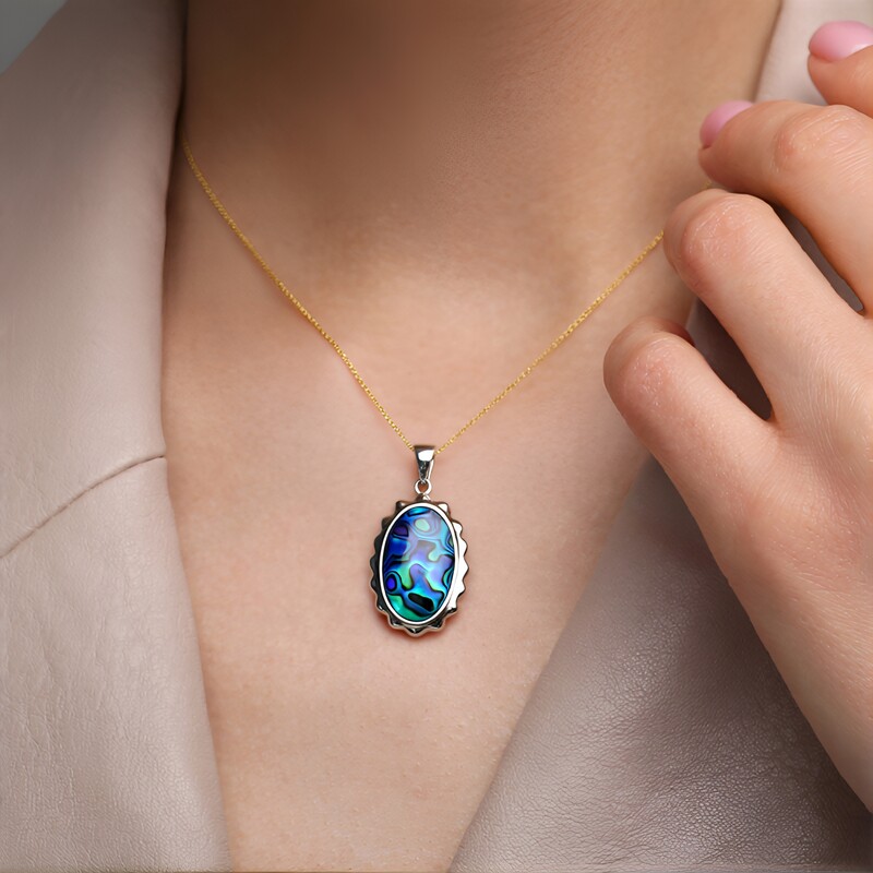 Abalone-Muschel-Silberanhänger (Art of Nature)