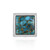 Zilveren hanger met een Blauwe Mohave Koper Turkoois (MONOSONO COLLECTION)