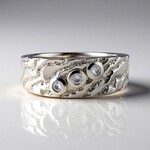 Anello in argento con Diamante I2 (H) (de Melo Essence)