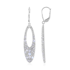 Zilveren oorbellen met Blauwe Maanstenen (KM by Juwelo)