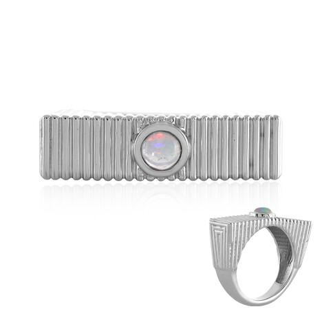 Anello in argento con Opale di Welo (SAELOCANA)