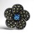 Ciondolo in argento con Topazio Blu Svizzero (Annette classic)