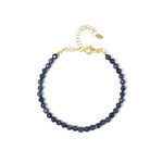 Zilveren armband met Blauwe Ceylon saffieren