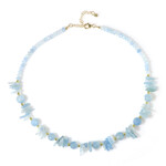 Collar en plata con Aguamarina de Brasil