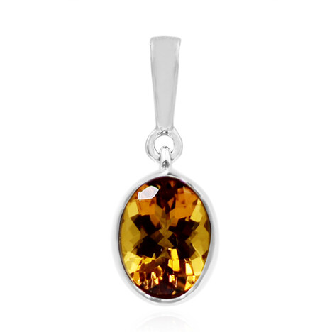 Cognac Scapolite Silver Pendant
