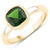 Anello in oro con Diopside Russo