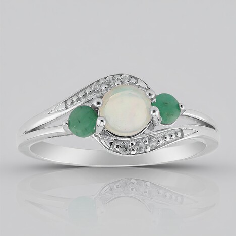 Anello in argento con Opale di Welo
