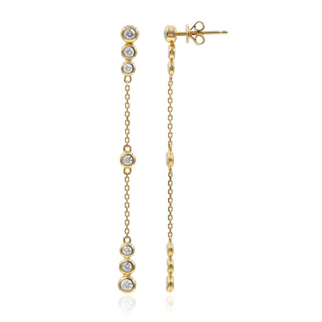 Boucles d'oreilles en or et Diamant SI2 (H) (CIRARI)