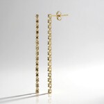 Orecchini in oro con Diamante Champagne I2 (de Melo Gold)