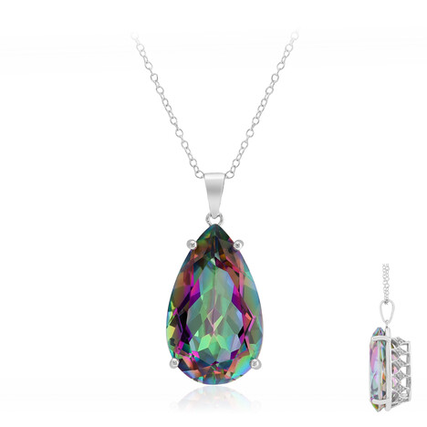 Collana in argento con Quarzo Mistico