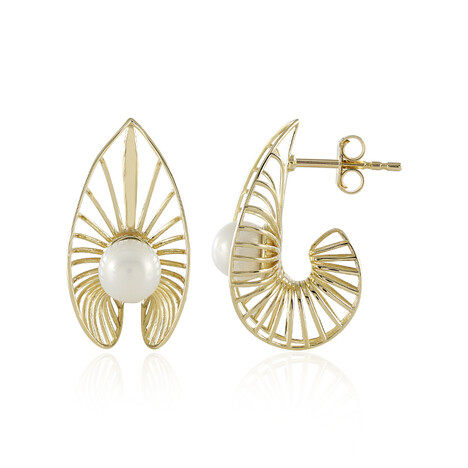Süßwasserzuchtperlen-Goldohrringe (Ornaments by de Melo)