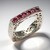 Anello in argento con Tormalina Rosa (Dallas Prince Designs)