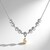 Collana in argento con Perla d'Acqua Dolce Bianca