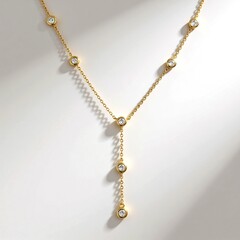 Collana in oro con Diamante Flawless (G) (de Melo Gold)