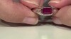 Zilveren ring met een Madagaskar Robijn