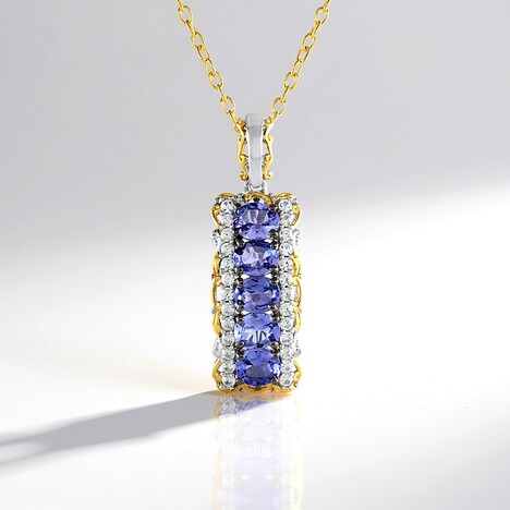 Collana in argento con Tanzanite (Gems en Vogue)