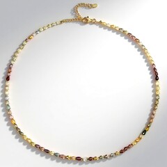Collana in argento con Zircone Canarino