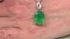Colgante en plata con Ágata verde