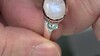 Zilveren ring met een Blauwe Maansteen (KM by Juwelo)