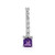 Siberian Amethyst Silver Pendant