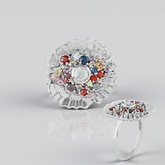 Anello in argento con Zircone (SAELOCANA)