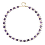 Edelstein-Silberhalskette