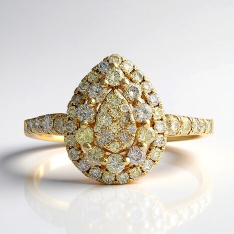Bague en or et Diamant fancy SI2 (CIRARI)