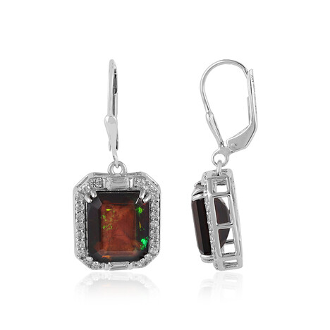 Mezezo-Opal-Silberohrringe