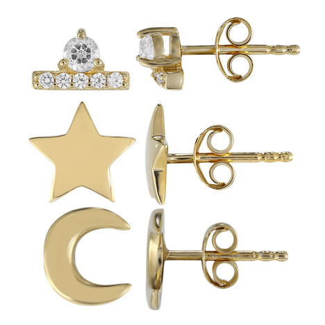 Orecchini in argento con Topazio Bianco