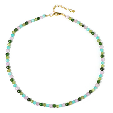 Edelstein-Silberhalskette