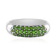 Anello in argento con Diopside Russo