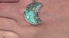 Colgante en plata con Turquesa azul del Mohave Kingman