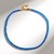 Collier en argent et Apatite bleu néon