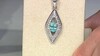 Pendentif en argent et Apatite bleue (de Melo Essence)