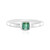 Benedito Green Tourmaline Silver Ring (Adela Silber)