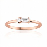 Anillo en oro con Diamante SI1 (G) (Annette)
