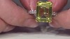 Zilveren ring met een Ouro Verde kwarts (Gems en Vogue)