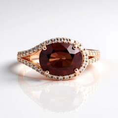 Anello in argento con Zircone Rosa (Adela Silber)