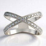 Anello in argento con Diamante I1 (G) (Annette)