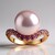 Anello in argento con Perla Ming Porpora (Annette)
