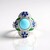 Anello in argento con Turchese Sleeping Beauty (Adela Silber)
