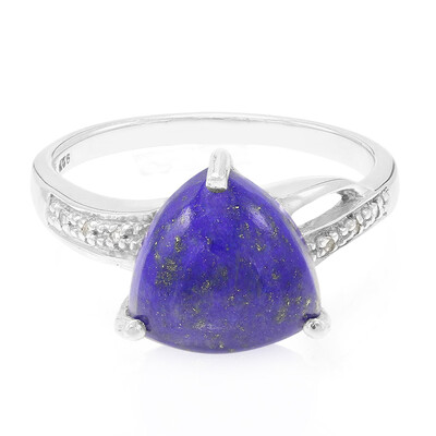 Zilveren ring met een lapis lazuli